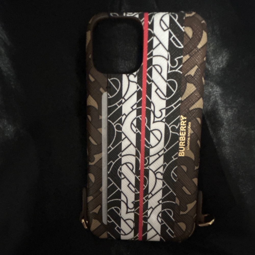Burberry Leather Monogram IPhone 11 Pro phone case